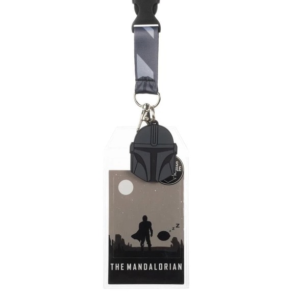 Star Wars: The Mandalorian - Grogu & The Mandalorian Lanyard - Bioworld - Picture 2 of 2